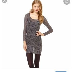 Grey Lace dress from Aritzia